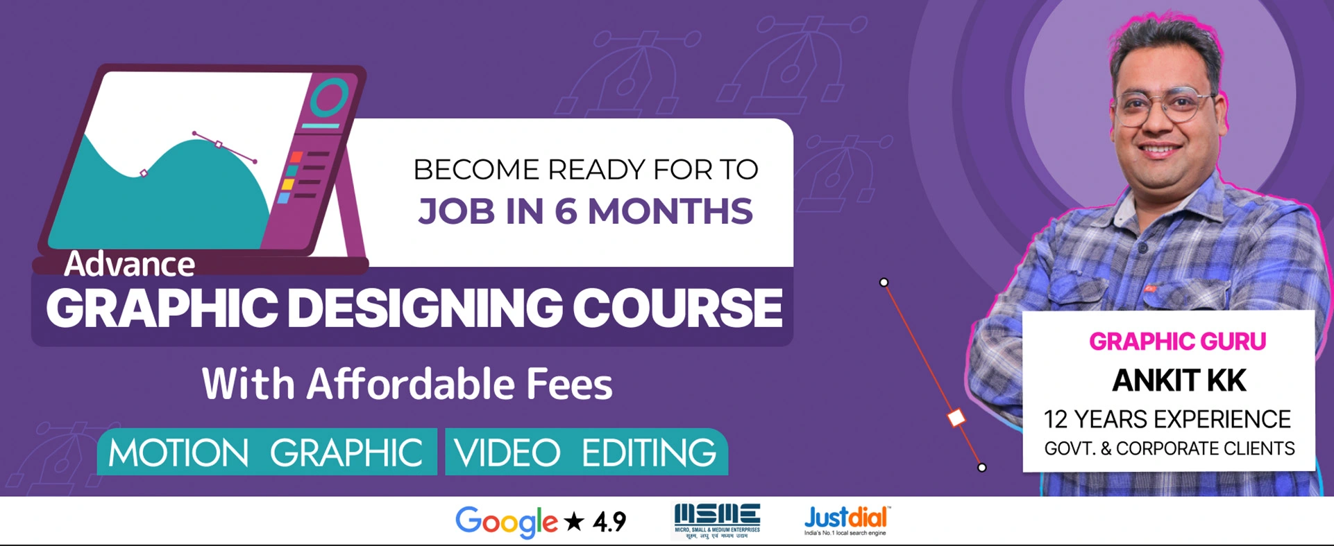 best graphic designing course institute in malviya nagar