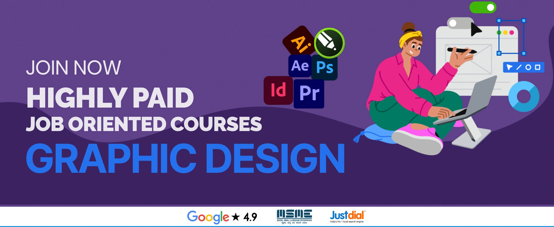 best graphic designing course institute in mehrauli